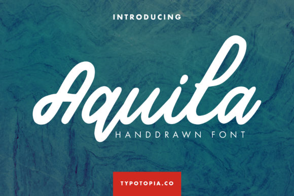 Aquila: A Handwritten Typeface for Modern Editorial Design