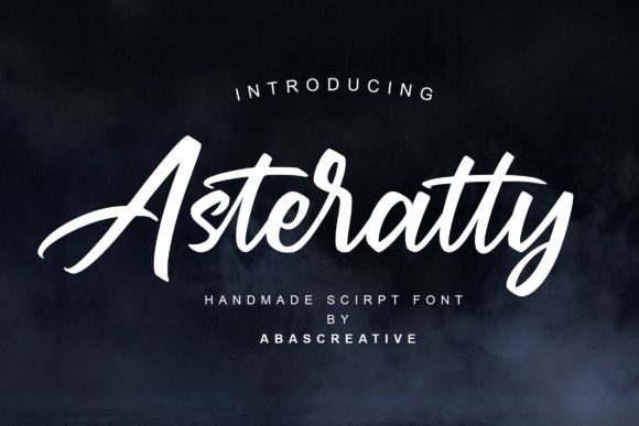 Asteratty: A Refined Script Typeface for Editorial Design