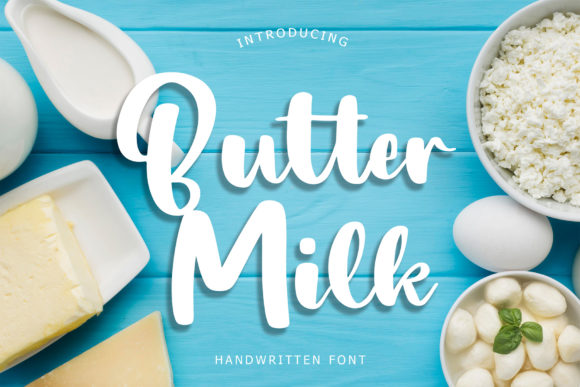 Butter Milk: A Handwritten Font for Modern Editorial Design
