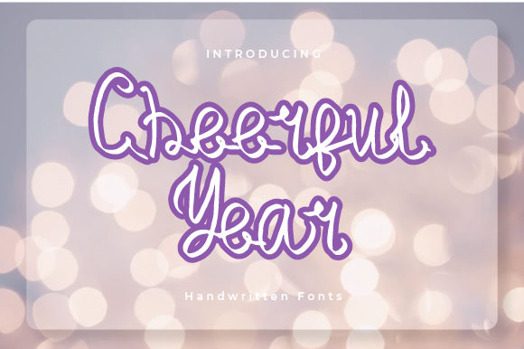 Cheerful Year: A Handwritten Typeface for Modern Web Design