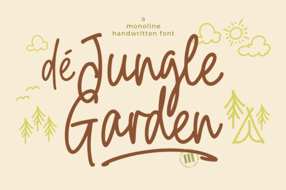 De Jungle Garden: A Handwritten Font for Web Design