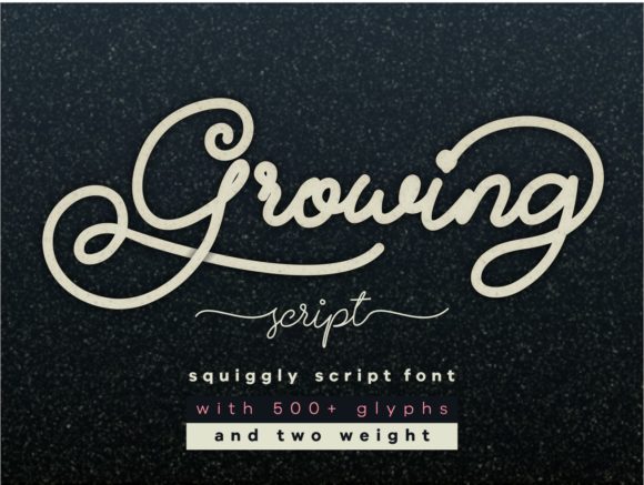 Designing with Growing: A Script Font for Modern Editorial Layouts