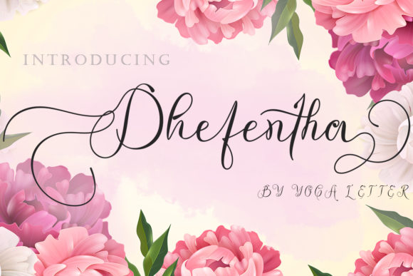 Dhefentha: A Romantic Script Font for Web Design