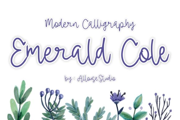 Emerald Cole: A Handwritten Font for Makers