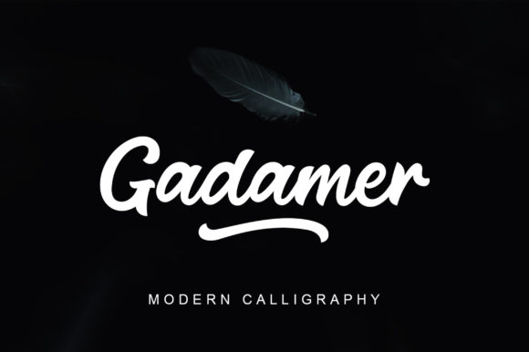 Gadamer: A Handwritten Typeface for Editorial Elegance
