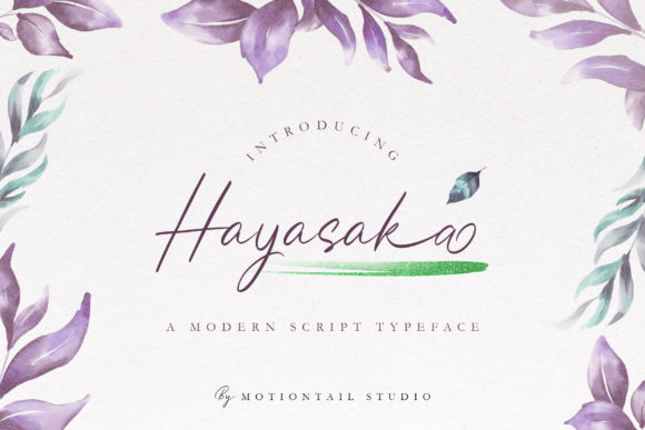 Hayasaka: A Bold Script for Modern Brand Identity