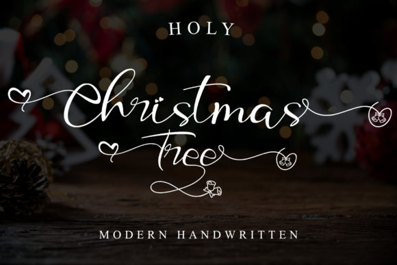 Holy Christmas Tree Font Review for Web & Brand Design