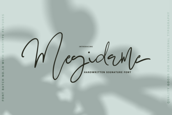 Megidame: A Handwritten Typeface for Modern Web Design