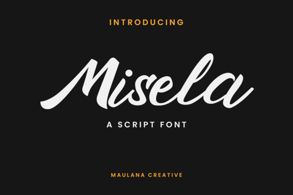 Misela: A Flowing Script Font for Editorial Design