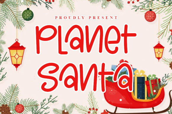 Planet Santa: A Handwritten Font for Festive Branding