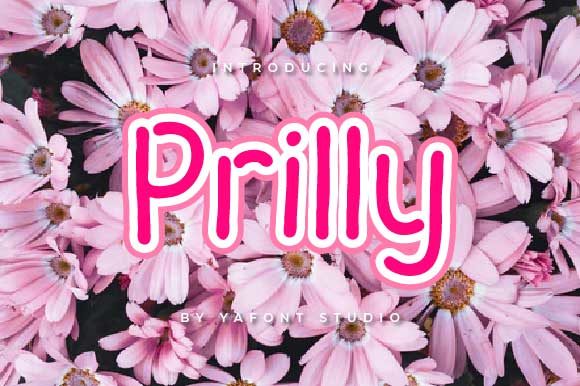 Prilly: A Handwritten Typeface for Modern Web Design