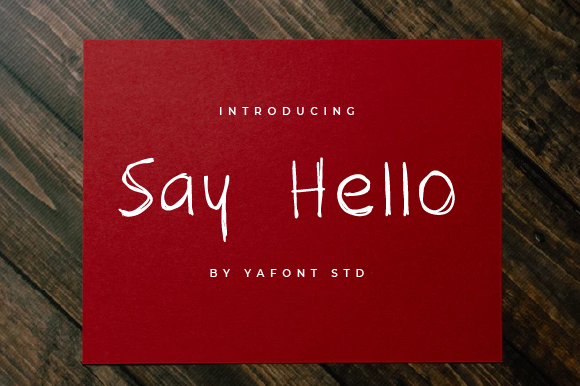 Say Hello: A Handwritten Typeface for Warm Editorial Design