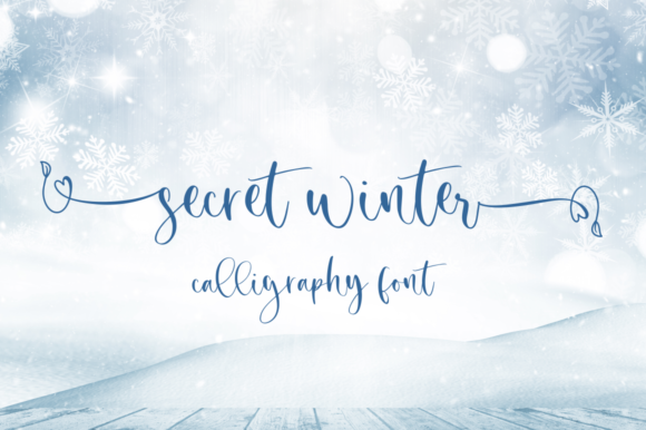 Secret Winter Font: Elevate Your Campaign Visuals