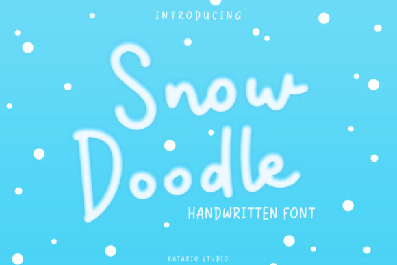 Snow Doodle: A Playful Display Font for Editorial Design