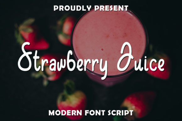 Strawberry Juice: A Handwritten Typeface for Editorial Charm